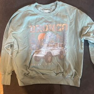 Ford Bronco Men's Crewneck Sweater - Teal